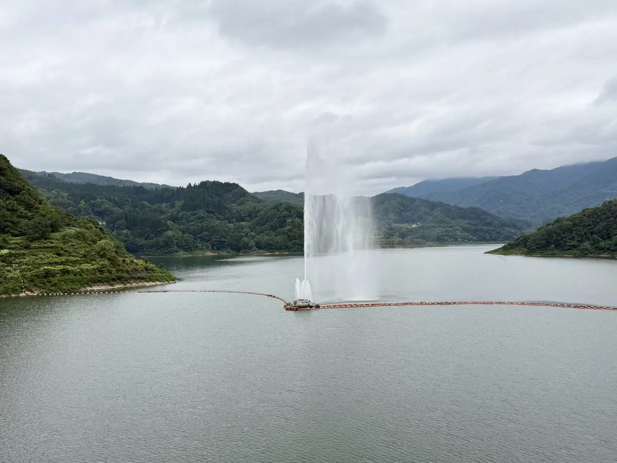112mの噴水