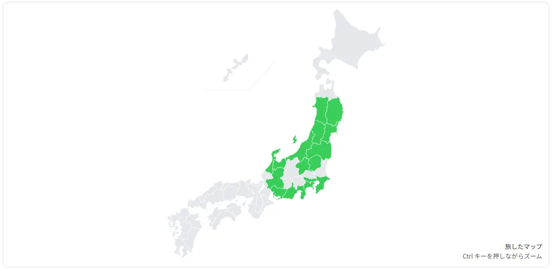 旅したマップ
